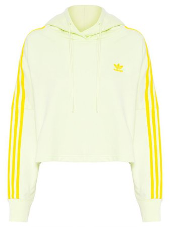 Blusa Feminina Cropped Hoodie - Adidas Originals - Amarelo - Oqvestir