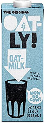 Oatly Oat Milk Original, 32 oz, Pack of 6, Gluten Free, Dairy Free, Sugar Free, Non GMO, Vegan, High Fiber, Calcium & Vitamin Enriched: Amazon.com: Grocery & Gourmet Food