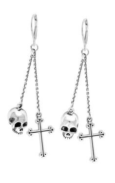 Pinterest | skull earrings