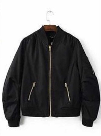 black bomber jacket