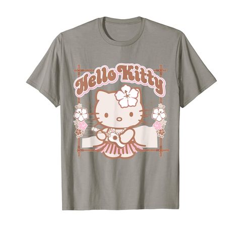 Amazon.com: Hello kitty Hula Summer Tee Shirt : Clothing, Shoes & Jewelry