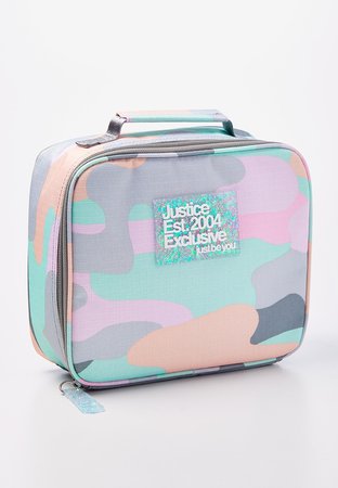Pastel Camo Lunch Tote For Girls | Justice