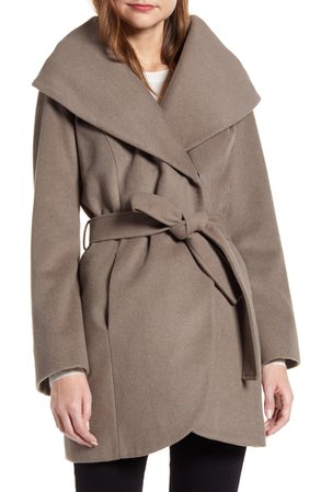 Halogen® Wool Blend Wrap Coat | Nordstrom