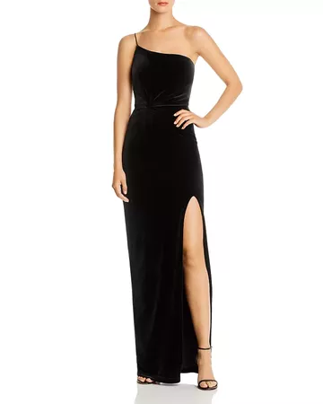 Nookie One-Shoulder Velvet Gown - 100% Exclusive | Bloomingdale's
