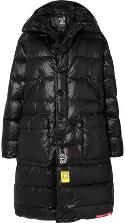 Brumal Hooded Quilted Shell Down Jacket - Black