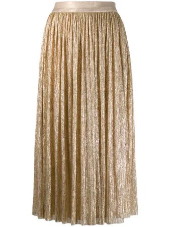 Alice and Olivia Gold Skirt