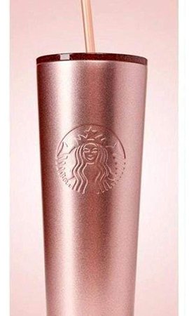 Amazon.com: Starbucks Holiday 2018 Sparkling Rose Gold Stainless Steel Cold cup tumbler 24oz: Kitchen & Dining