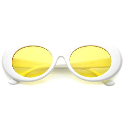 Clout Goggles Glasses Kurt Cobain Vintage Sunglasses Yellow Colored Lens | eBay