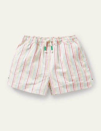 Heart Pocket Shorts - Ivory/ Multi Stripe | Boden US