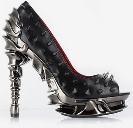Black Goth Heels