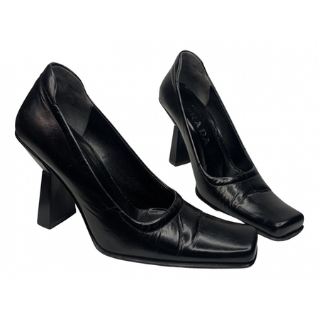prada square heels
