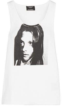 + Andy Warhol Foundation Printed Ribbed Stretch-cotton Jersey Tank