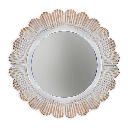 New View Scalloped Round Wall Mirror