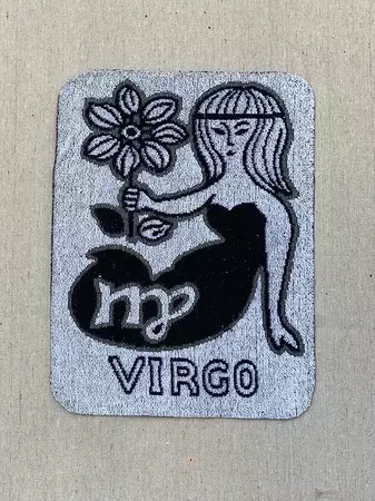 Virgo Zodiac Towel Appliqué Sweatshirt | Picnicwear