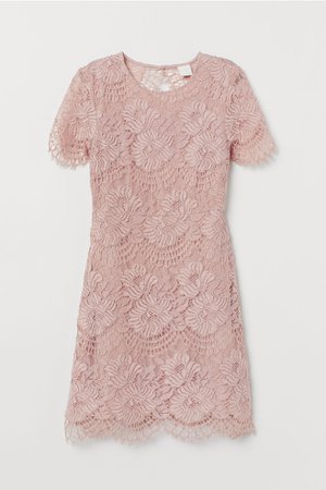 Lace Dress - Light pink - Ladies | H&M US