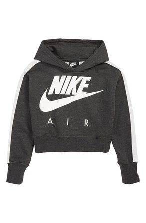 Nike Air Logo Crop Sweatshirt (Big Girls) | Nordstrom