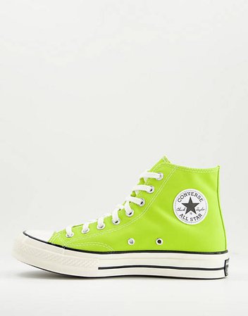 Converse - Chuck 70 Hi - Limegrønne sneakers | ASOS