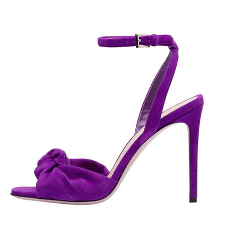 Purple Bow Sandals