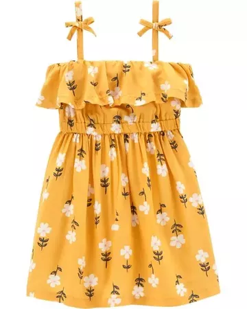 Baby Girl Floral Ruffle Dress | Carters.com