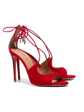 Aquazzura sandals red