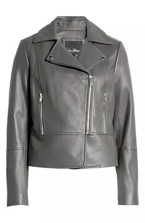 Sam Edelman Peplum Lambskin Leather Moto Jacket | Nordstrom