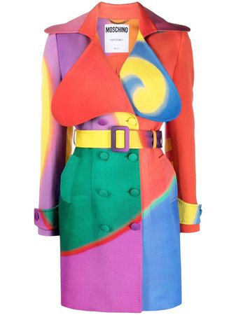Moschino double-breasted Belted Trench Coat - Farfetch