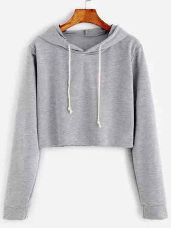 grey crop sweater