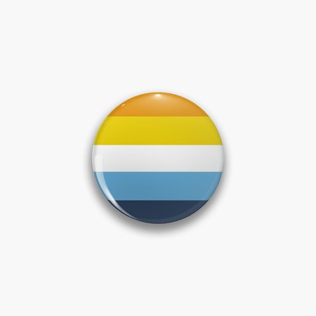 "Orange and blue aroace flag" Pin by Aroaes | Redbubble