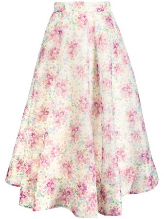 byTiMo high-waist floral-print Midi Skirt - Farfetch