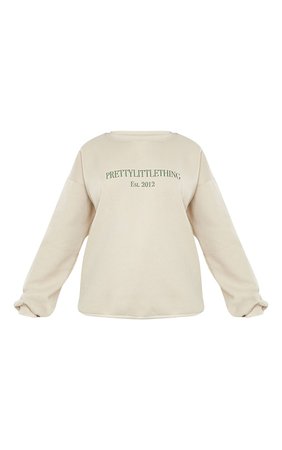 Plt Forest Green Est 2012 Embroidered Sweatshirt | PrettyLittleThing