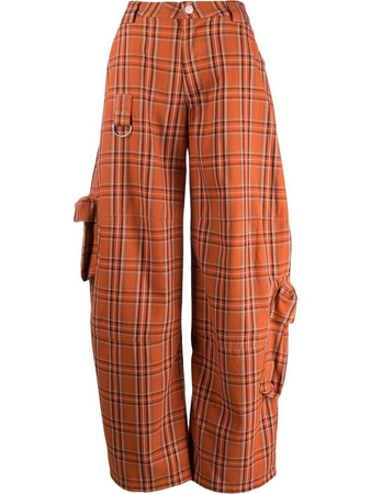 Collina Strada plaid Collina Strada plaid cargo-pocket trousers