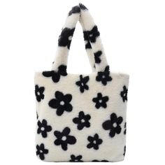 fluffy floral bag