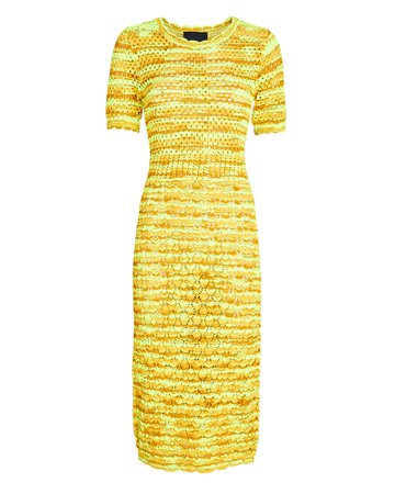Le Superbe Seychelle Crochet Knit Midi Dress | INTERMIX®
