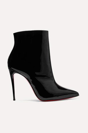 So Kate Booty 100 Patent-leather Ankle Boots - Black