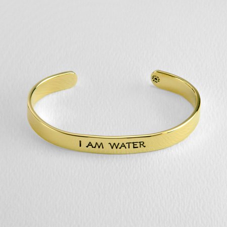 I Am Water Astrology Cuff Bracelet | The Animal Rescue Site