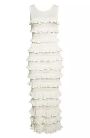 Zimmermann Wonderland Frill Detail Sleeveless Maxi Dress | Nordstrom