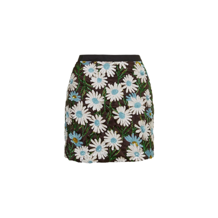 Topshop Sequin Daisy Skirt