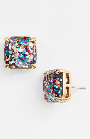 kate spade new york glitter stud earrings | Nordstrom