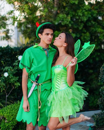 Brent Rivera on Instagram: “Peter Pan and tinker bell😊💚”
