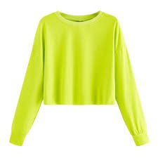 neon green cropped hoodie - Google Search