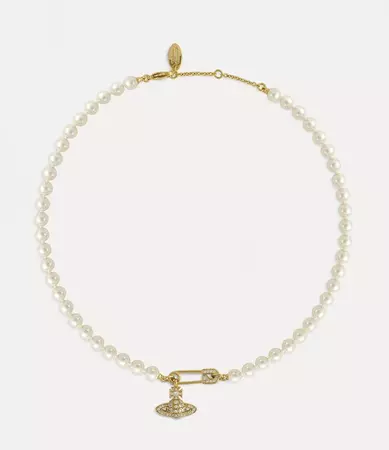 Lucrece Pearl Necklace in Gold for Women | Vivienne Westwood®