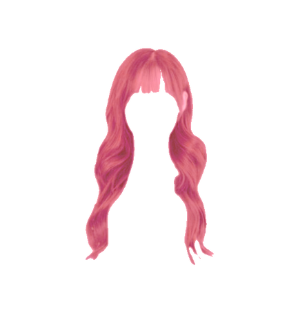 Pink Wavy Hair with Bangs (Dei5 edit)