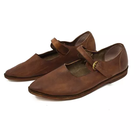 Buy Medieval Strap Shoes dark brown, 124,00 €