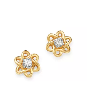 Bloomingdale's Diamond Flower Stud Earrings in 14K Yellow Gold, 1.0 ct. t.w. - 100% Exclusive | Bloomingdale's