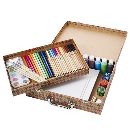 Amazon.com: Kid Made Modern Studio in A Box Set - Painting Sketching and Coloring Arts and Crafts Kit: Toys & Games