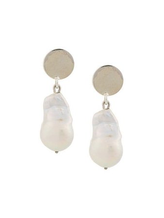 Le Chic Radical Theo baroque pearl earrings