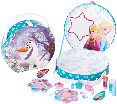 Disney Frozen Die Eiskönigin großer Schminkkoffer für Mädchen, 16teilig (Lipgloss, Lidschatten, Lippenstift, Rouge, Nagellack, Applikatoren, Ringe): Amazon.de: Beauty