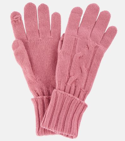 My Gloves To Touch Cashmere Gloves in Pink - Loro Piana | Mytheresa