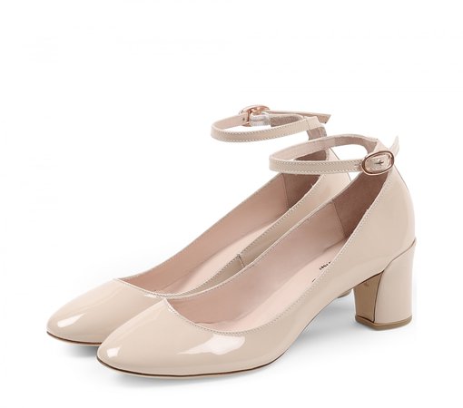 Repetto Electra Mary-Jane Patent leather Bambino nude