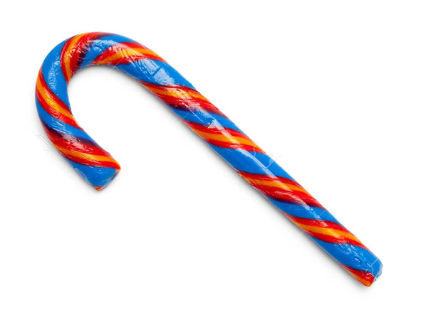 blue & red candy cane